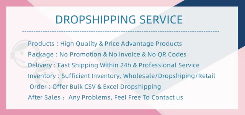 A clean minimalist dropshipping service advertisement featuring a baby shower diy bodysuit and bib decorating game kit with a light blue and white color scheme.