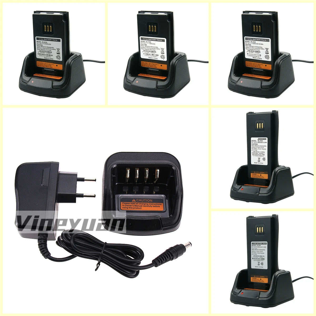 CH10A07 Desktop Battery Charger for Hytera PD405 PD500 PD502 PD505 PD562 PD565 PD580 PD602 PD605 PD782 Two Way Radio  Charger