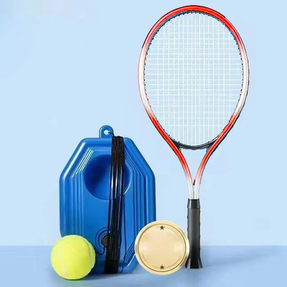 Tennis Trainer Rebound Ball Solo Training Equipment for Beginners Exercise Single Player Self Practice for Park Garden Backyard