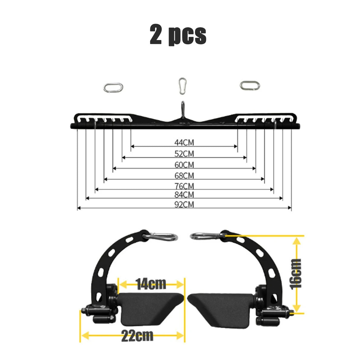 Home Gym LAT Pull Down,T/V Bars,Biceps,Triceps,Blaster Handle,Cable Machine Attachment For Cable Rowing,Fitness Accessories