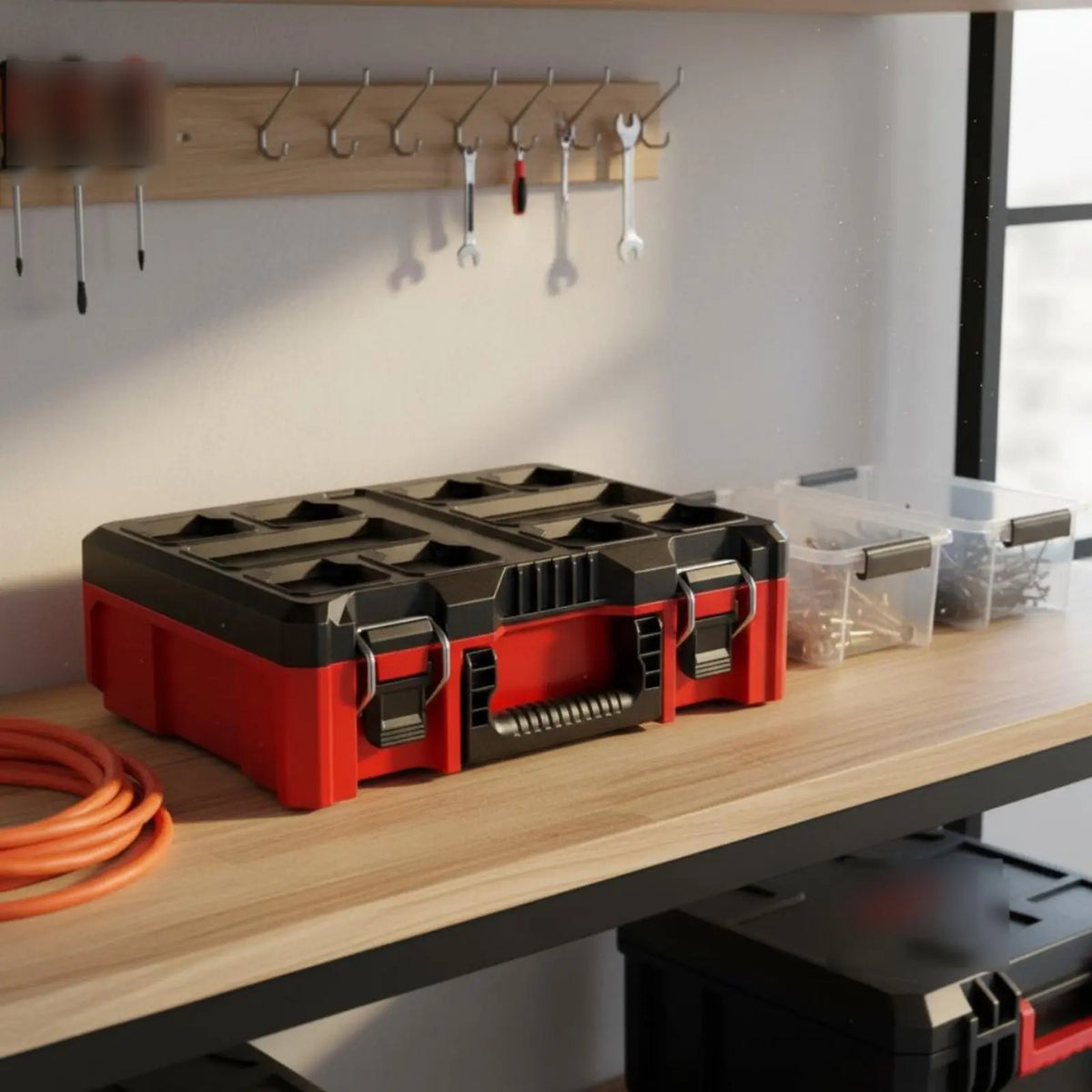 Multi‑Function Hardware Tool Storage Box Stackable Combined Organizer Case Household Parts Container for Workshop Garage