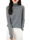 100% Merino Wool Sweater Women Wool Pullover Winter Sweater Warm Knitwear Wool Turtleneck Soft Wool Jumper Women Knit Sweater Au