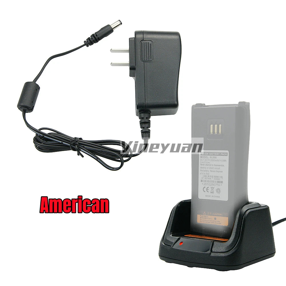 CH10A07 Desktop Battery Charger for Hytera PD405 PD500 PD502 PD505 PD562 PD565 PD580 PD602 PD605 PD782 Two Way Radio  Charger