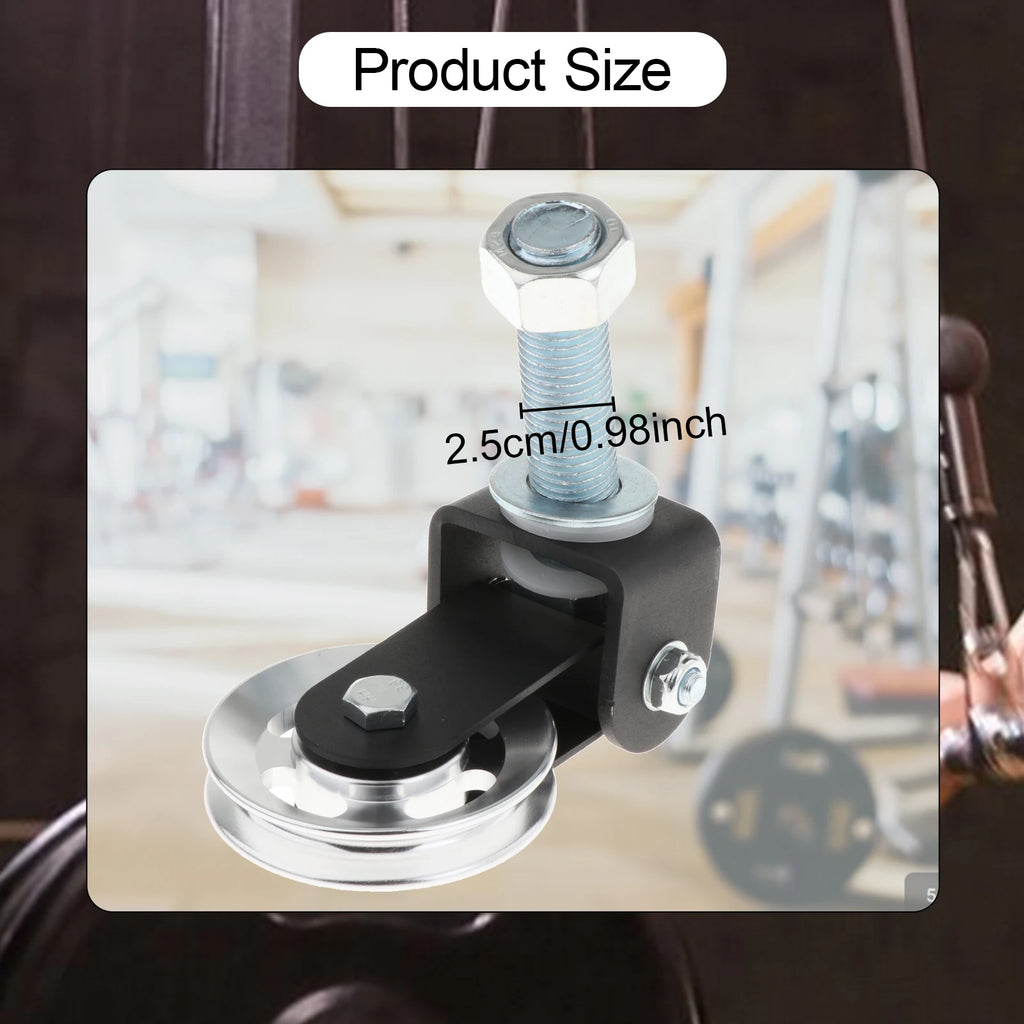 Gym Pulley Block Rack Mounted DIY Fitness Swivel Pulley Accessories Strength Training for Weight Lifting Exercise Machine Sport