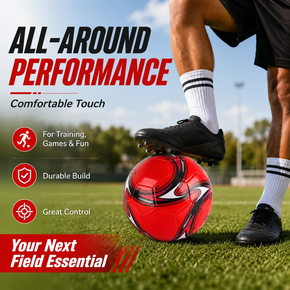 1PC Size 3 4 5 Soccer Ball Football Training Ball for Kids Adults Outdoor Sports Practice Match Football Equipment