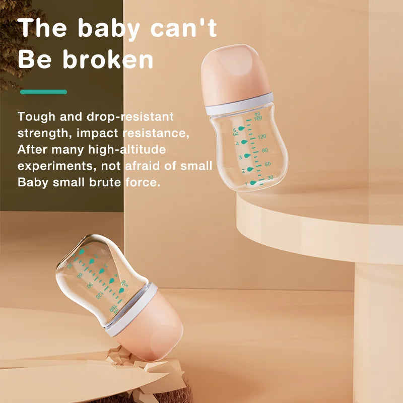 1PCS Newborn Feeding Bottles 90ML/160ML Baby Bottle Glass Bottles Anti-flatulence Milk Feeding Bottles Infant BPA Free