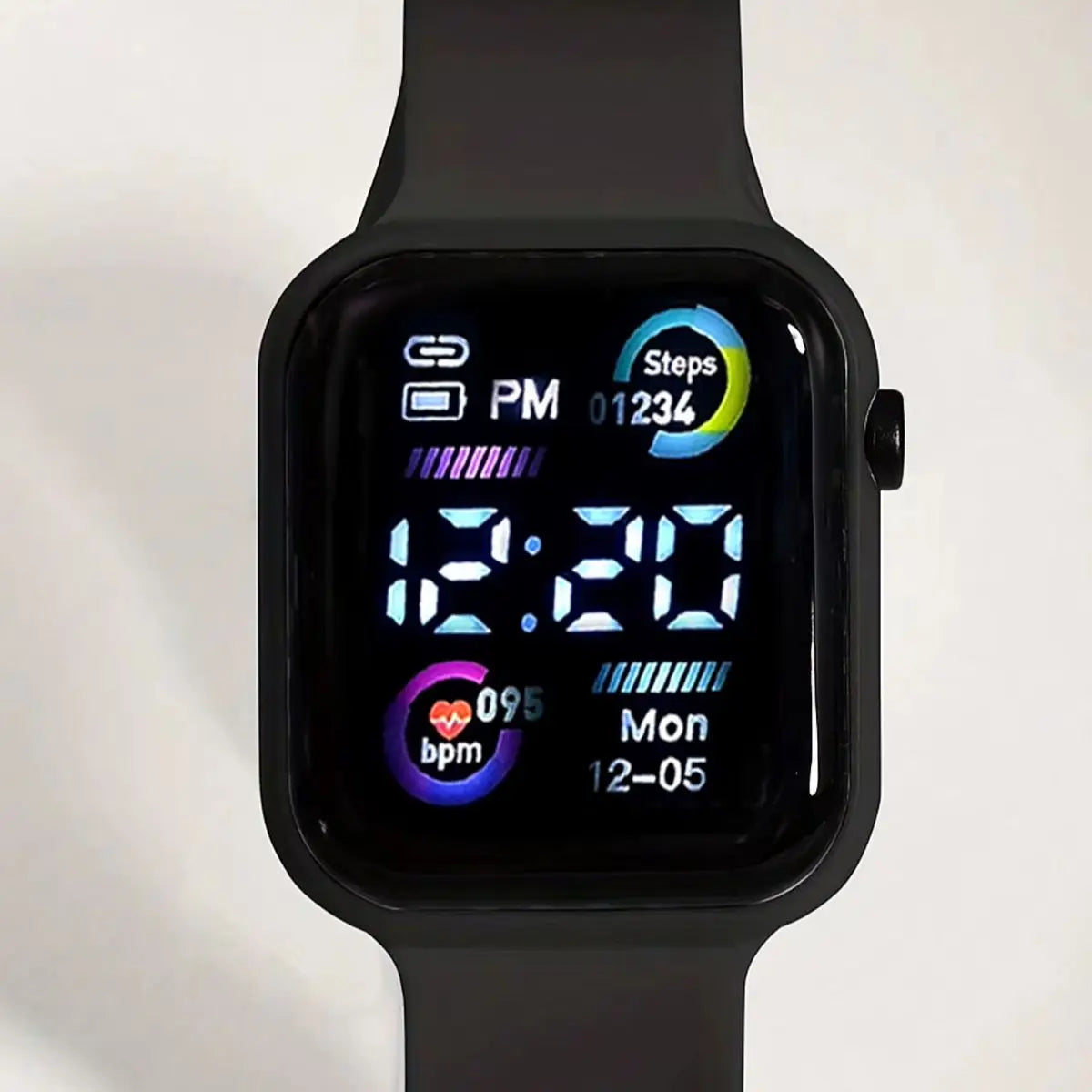 2-Piece Set, Boys' Led Digital Electronic Watch with Football Bracelet, Casual and Stylish, Versatile for Everyday Wear, a Nice Holiday or Birthday Gift.