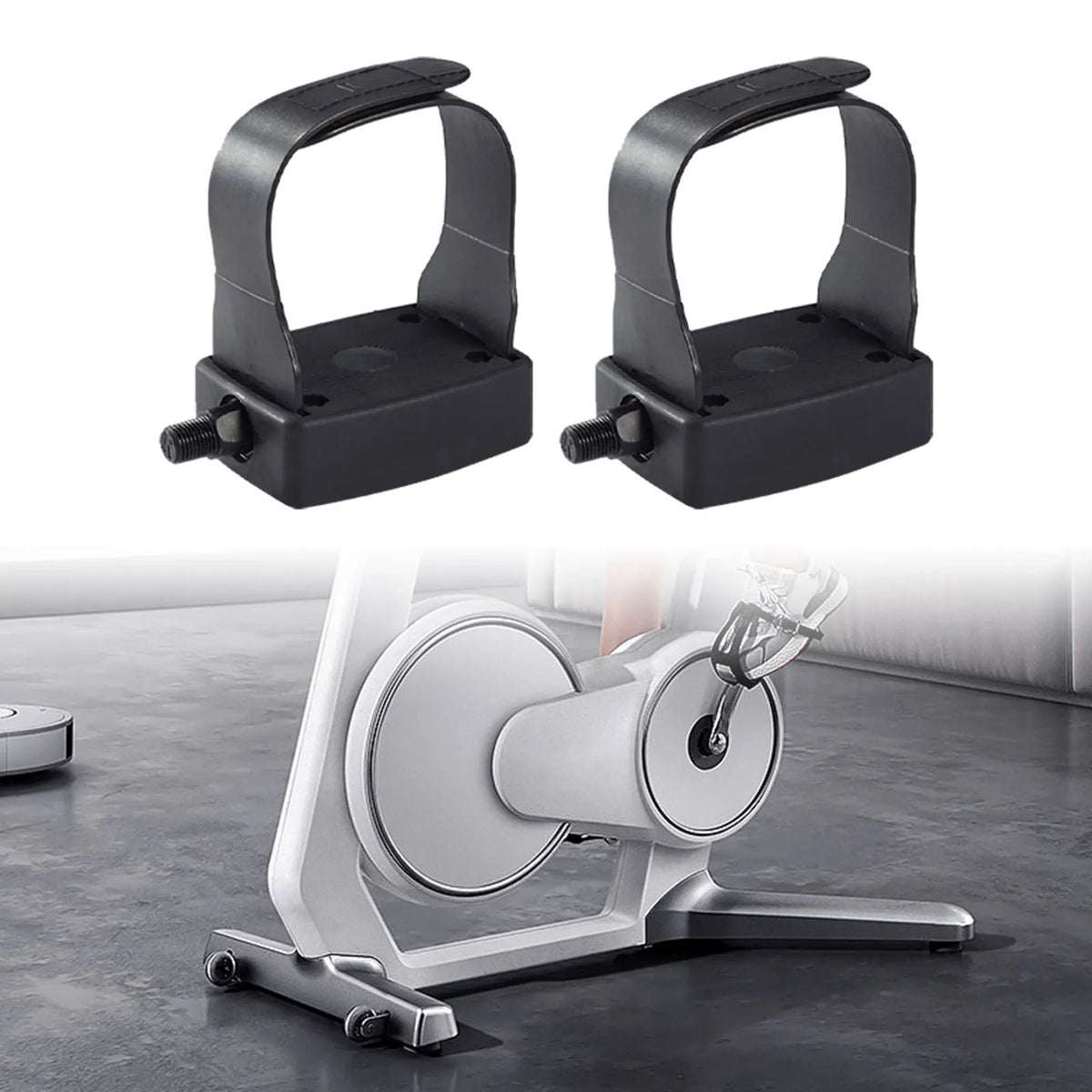 1 Pair Exercise Bike Pedal 1/2 inch Spindle Home Gym Non Slip Replacement Indoor Fitness Equipment Accessories
