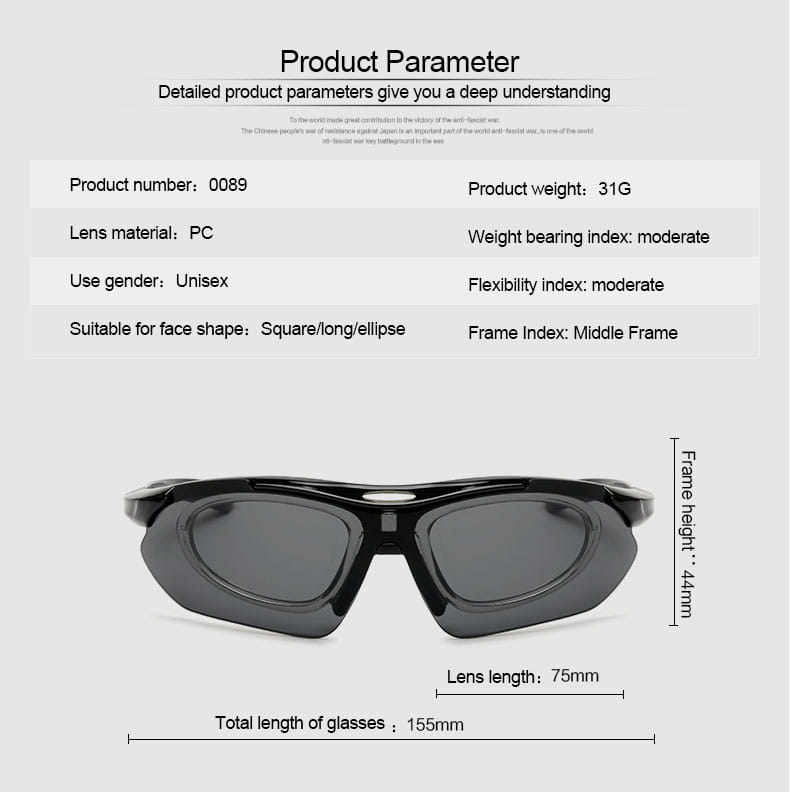 Lunettes de cyclisme noires à verres interchangeables, avec une monture aérodynamique élégante et des verres gris foncé conçus pour l’utilisation en équipement sportif.