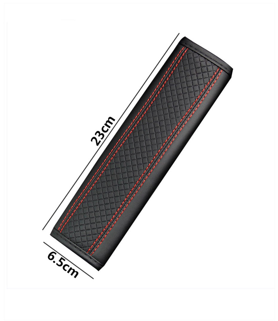 Car Accessories Seat Belt Pu Leather Safety Belt Shoulder Cover Breathable Protection Seat Belt Padding Pad Auto