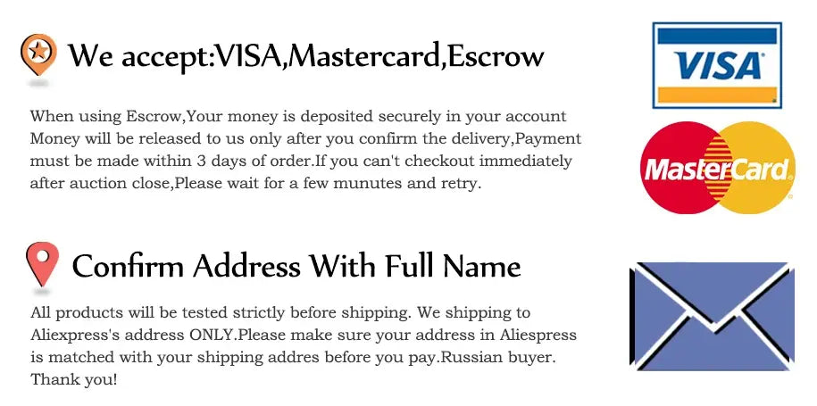 Der Bildschirm zur Zahlungs- und Versandbestätigung für den multifunktionalen Elektro-Heißtopf mit Antihaftbeschichtung zeigt Logos von Visa, Mastercard und Treuhand (Escrow) zusammen mit Textanweisungen.