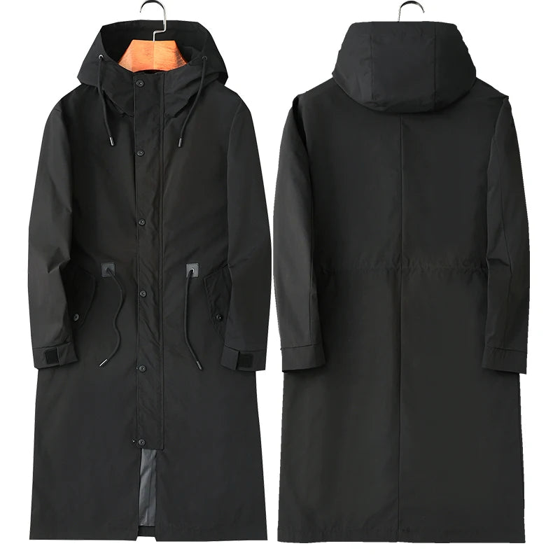 2026 new arrival long Style coat spring jackets men high quality trench coat men,autumn men's fashion casual windbreakers M-8XL