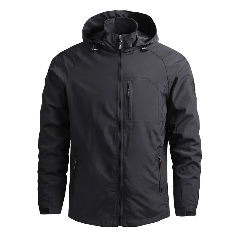Men Outdoor Hiking Jackets Waterproof Hooded Windbreaker Coat Men Autumn New Casual Jacket Mountaineering Jackets Men 5XL