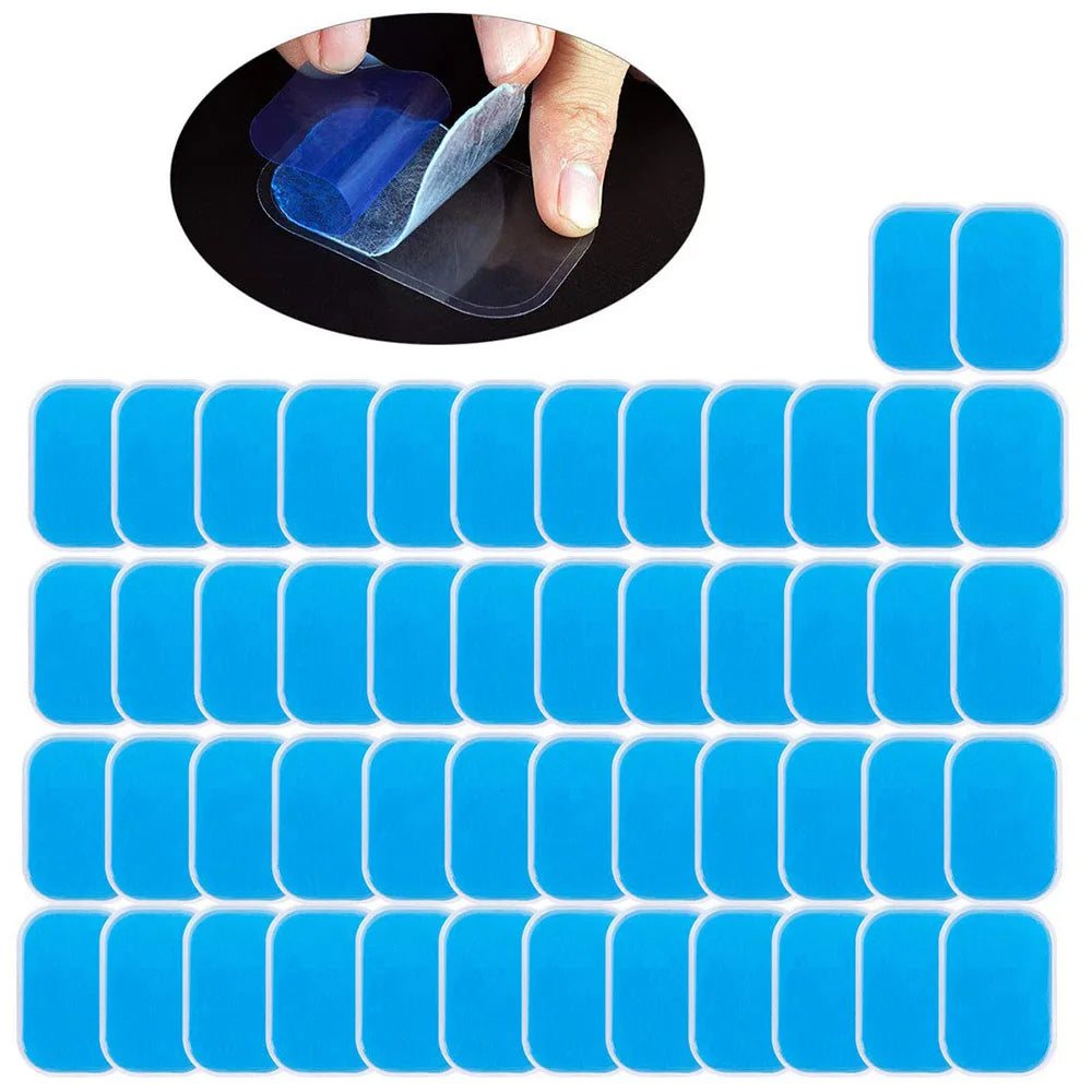 50PCS EMS Gel Pads Replacement Pads ABS Abdominal Stimulator Accessories Ab Trainer Muscle Toner Toning Belt Gel Sheets