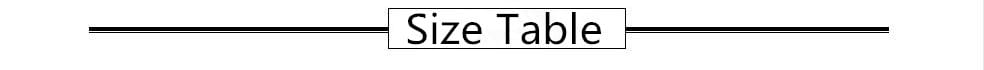 Size table label with black text on a white background featuring men tactical cargo pants cotton work trousers for durable outdoor use.
