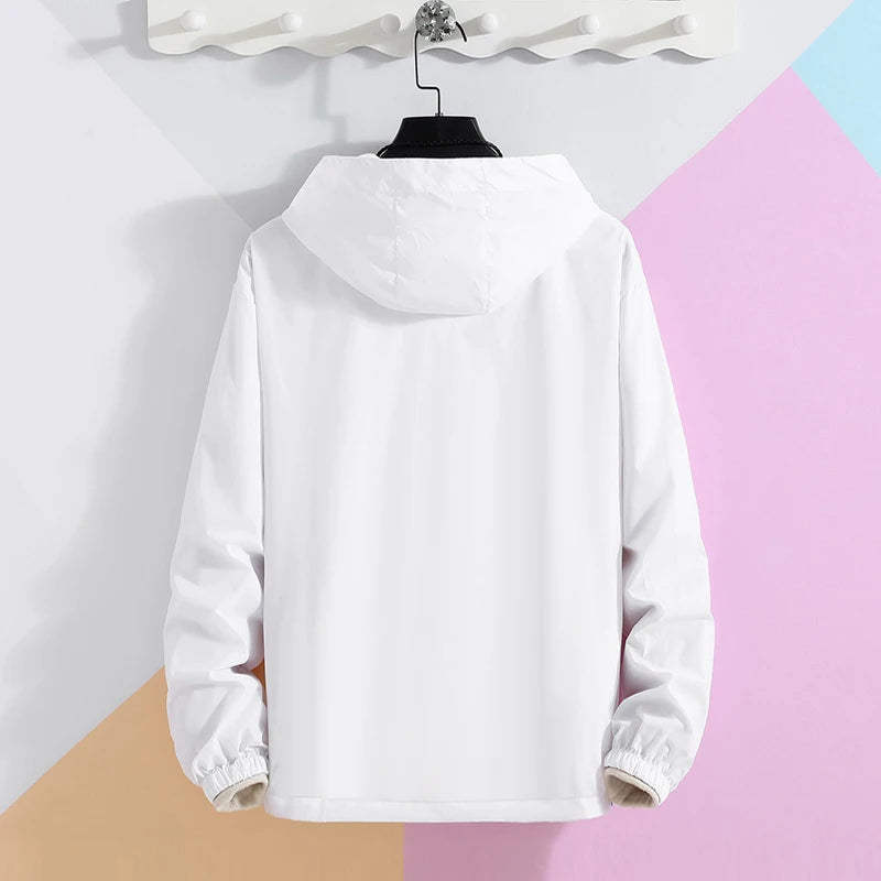 Women Basic Jackets 2026 Summer Causal Solid Thin Windbreaker Woman Hooded Coats Zipper Lightweight Jacket Famale veste femme