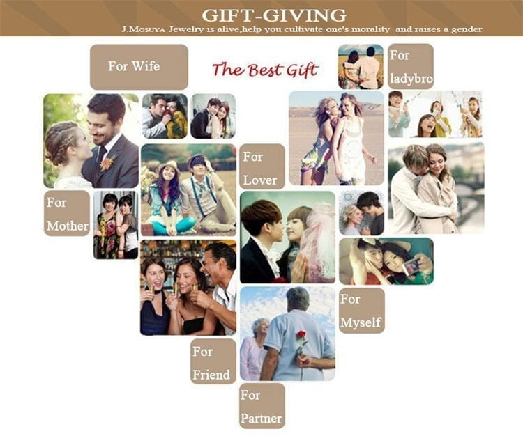 the best gift collage featuring heart-shaped photo arrangements for various relationships alongside sterling silver zircon flower hoop earrings highlighting elegant silver material and sparkling zircon design for special occasions