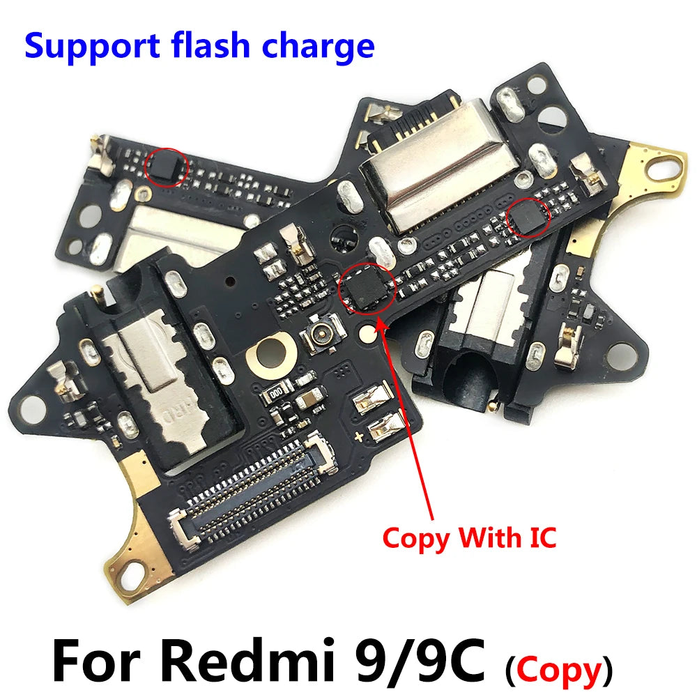 Charger Board Flex For Redmi 9 9C 9A 9T 10C 10A 10 12 12C 13 13C 14C 15 15C 4G 5G USB Port Connector Dock Charging Flex Cable