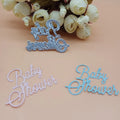 Baby shower Words Birthday 2018 New Cutting Dies Scrapbooking Dies Metal Embossing Stamps and die for Card Making DIY