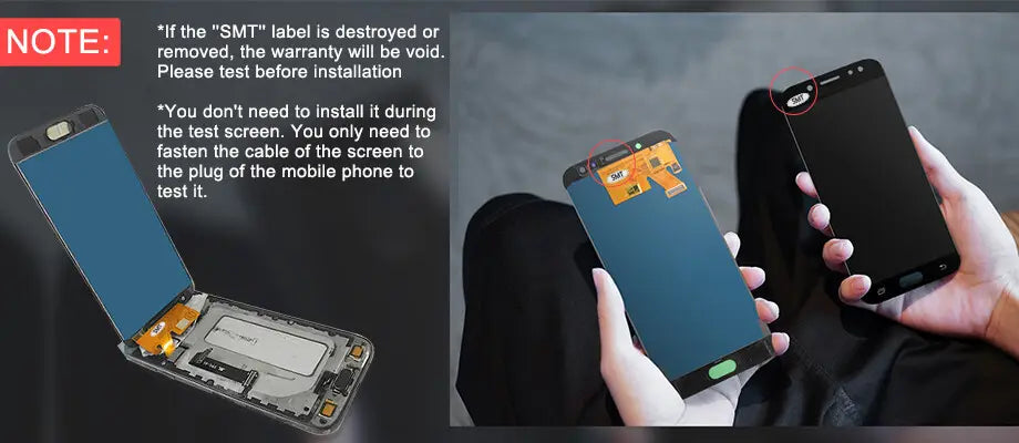 black xiaomi redmi note 12 pro back glass replacement showing the back side with internal components and orange circuitry with shipping fee details available
