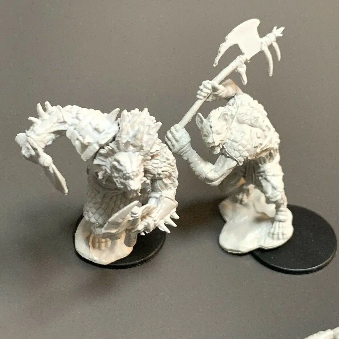 Lot Skeletons Dragonborn Fighter Orc Barbarian Paladin Dwarf Fighter Warlock Miniatures Nolzur's Miniatures Board Game Models