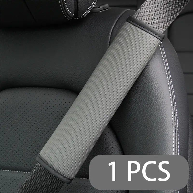 Car Accessories Seat Belt Pu Leather Safety Belt Shoulder Cover Breathable Protection Seat Belt Padding Pad Auto