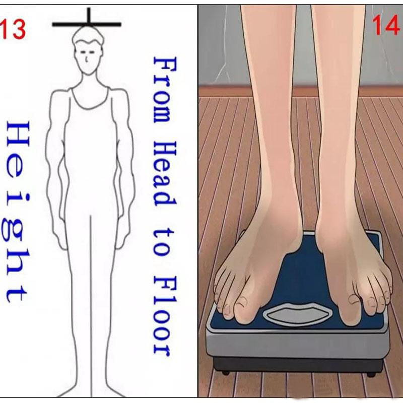 Balance de salle de bains numérique bleue avec bordure argentée et écran rectangulaire pour des mensurations corporelles précises ; elle complète la taille standard du costume 3 pièces coupe slim pour homme pour un usage en expédition directe (drop shipping).
