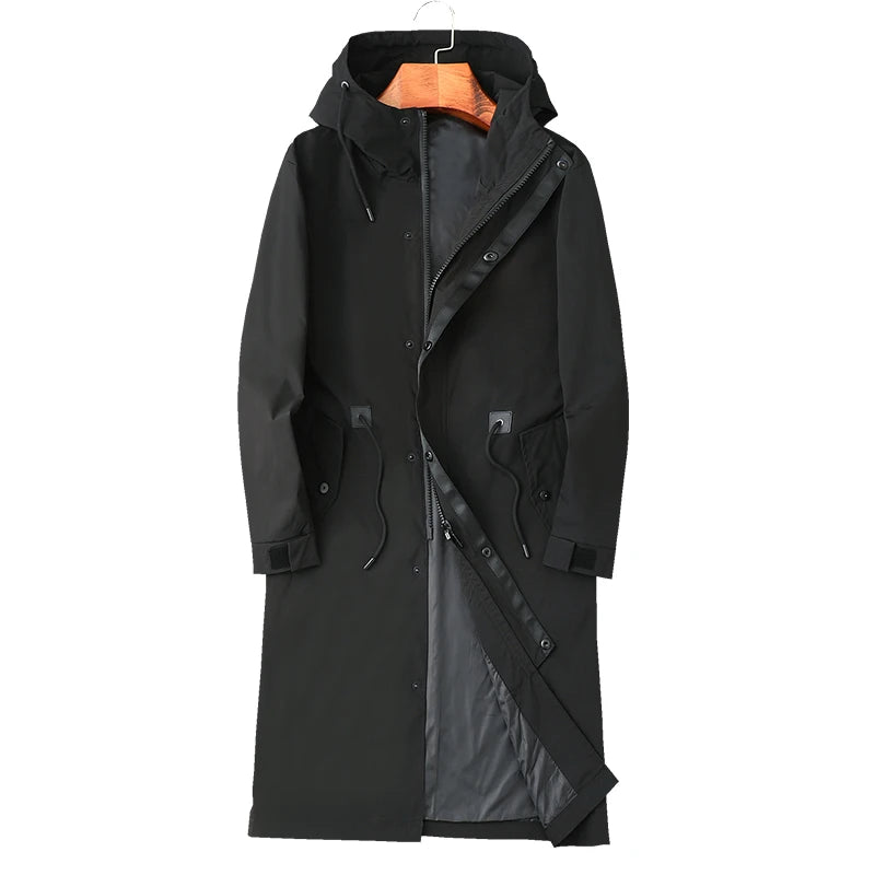 2026 new arrival long Style coat spring jackets men high quality trench coat men,autumn men's fashion casual windbreakers M-8XL