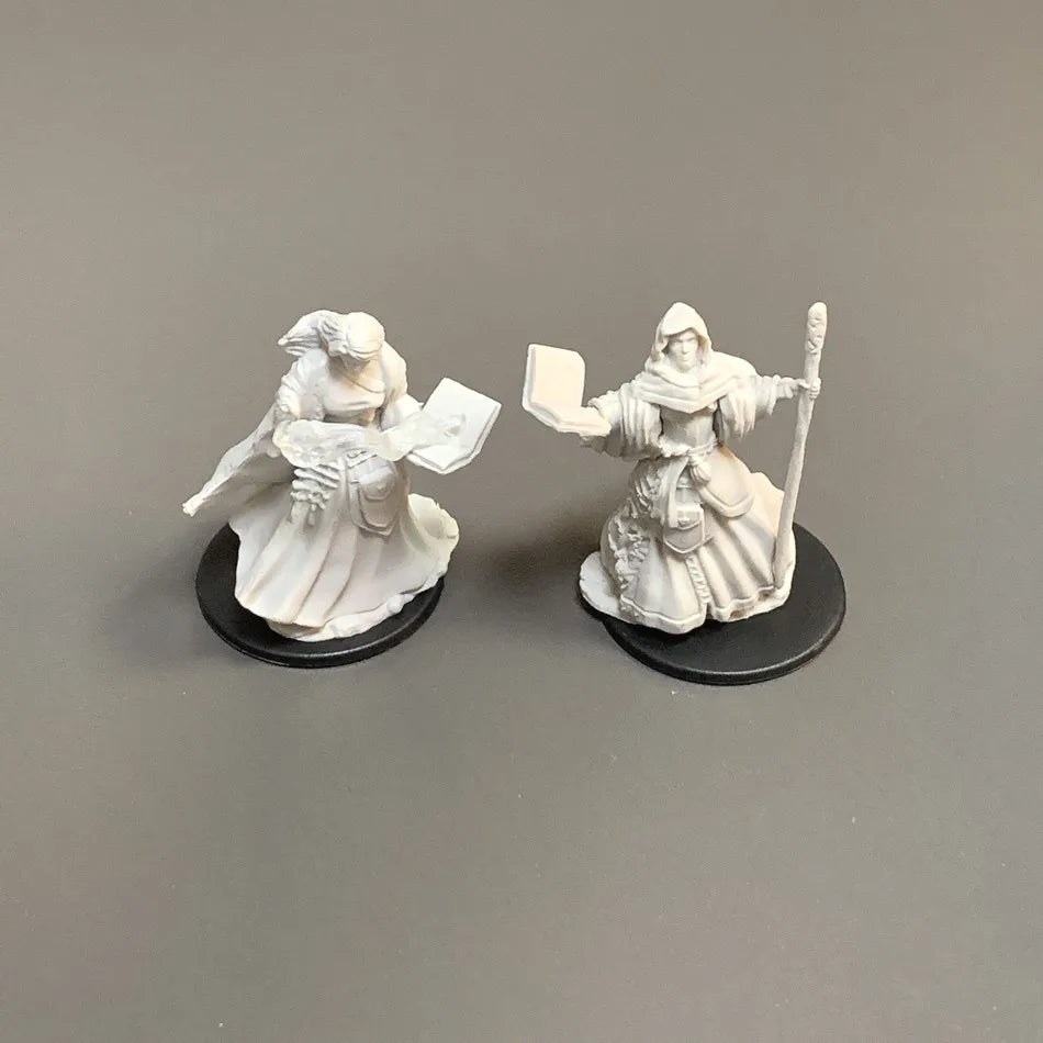 Lot Skeletons Dragonborn Fighter Orc Barbarian Paladin Dwarf Fighter Warlock Miniatures Nolzur's Miniatures Board Game Models