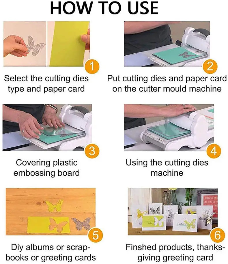 Máquina de troquelado de plástico para metal con asa y componentes ajustables para crear tarjetas de papel, con diseño y sellos de duende de San Valentín.