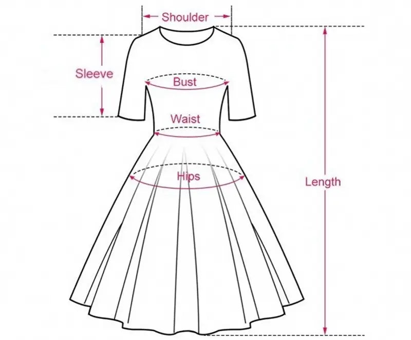 Damen-A-Linien-Kleid mit kurzen Ärmeln und ausgestelltem Rock in schwarzer Liniengrafik, die die Synthetikfaser sowie Details zum Verschluss für formelle Kleidung hervorhebt.