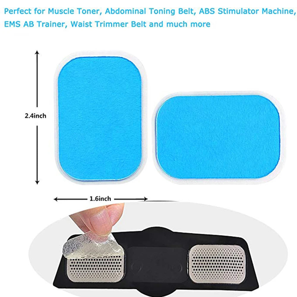 50PCS EMS Gel Pads Replacement Pads ABS Abdominal Stimulator Accessories Ab Trainer Muscle Toner Toning Belt Gel Sheets