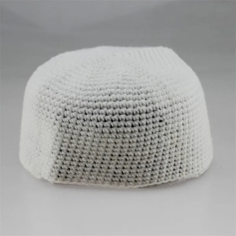 Muslim Hat For Men Winter Knitting Prayer Hats India Caps Islam Ethnic Bonnet Hijab Men's Headwraps Muslim Men Homme Hat