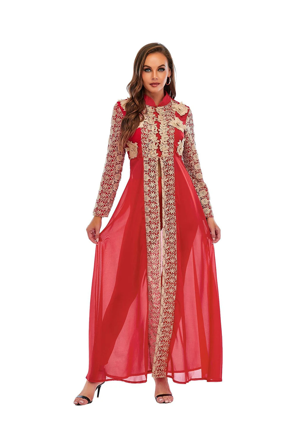 Abaya Dubai Muslim Sets Dress Kaftan Turkish Islamic Clothing Abayas African Dresses For Women Robe Ensemble Femme Musulmane