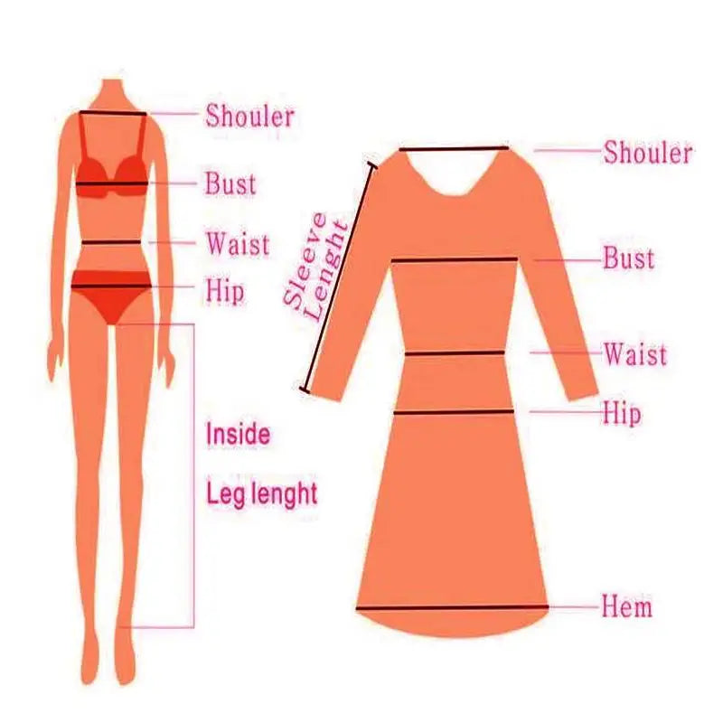 Orange long-sleeved dress with a fitted bodice and flared skirt paired with a high waist knit midi skirt featuring a slim fit.
