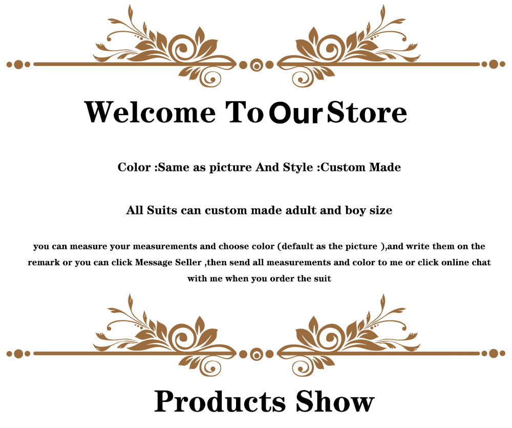 Bienvenue dans notre magasin proposant des costumes de tuxedo de mariage pour hommes en velours noir à sequins brodés de perles, sur mesure, disponibles pour adultes et garçons.