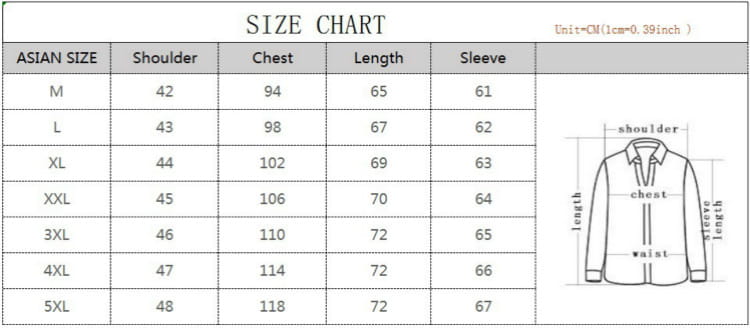 Guide des tailles asiatique pour homme, coupe slim, veste de costume d’affaires en motif écossais, manches longues, avec mesures en centimètres, illustré par un diagramme détaillé.