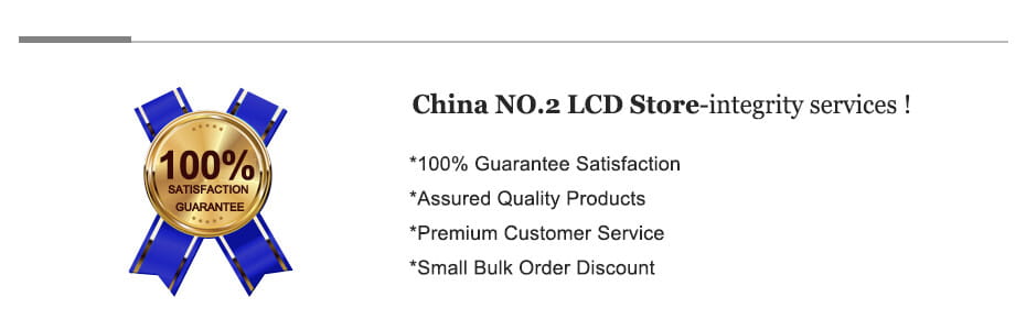 gold-colored circular badge with 100 percent satisfaction guarantee framed by a blue ribbon shown with xiaomi redmi note 12 pro back glass replacement black highlighting warranty and shipping fee assurance