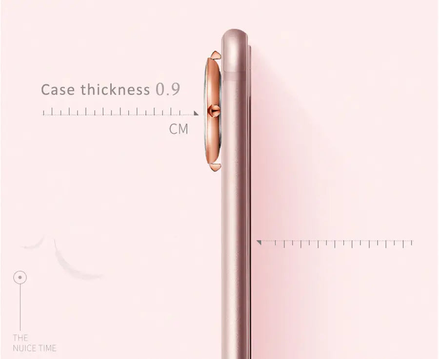 Rose gold iphone 12 pro case with a sleek slim profile and precise edge detailing shown alongside wwoor blue square women watch luxury stainless steel.