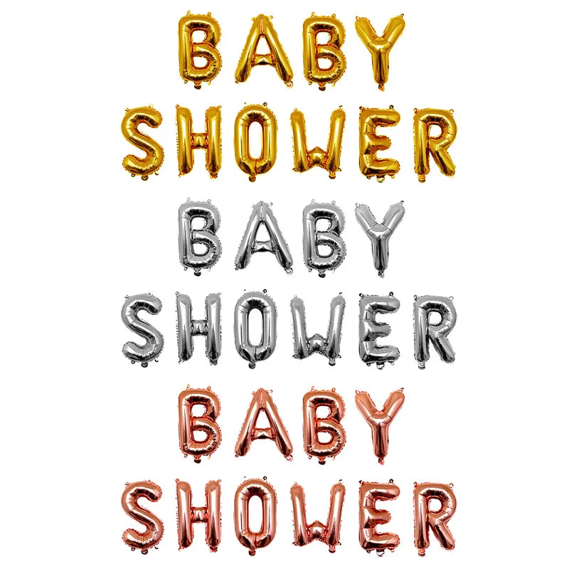 KUKUZHU Baby Shower 16inch Oh Baby Foil Balloons It's Boy Or Girl Gender Reveal Rose Gold Balloons Babyshower Party Supplies Kid
