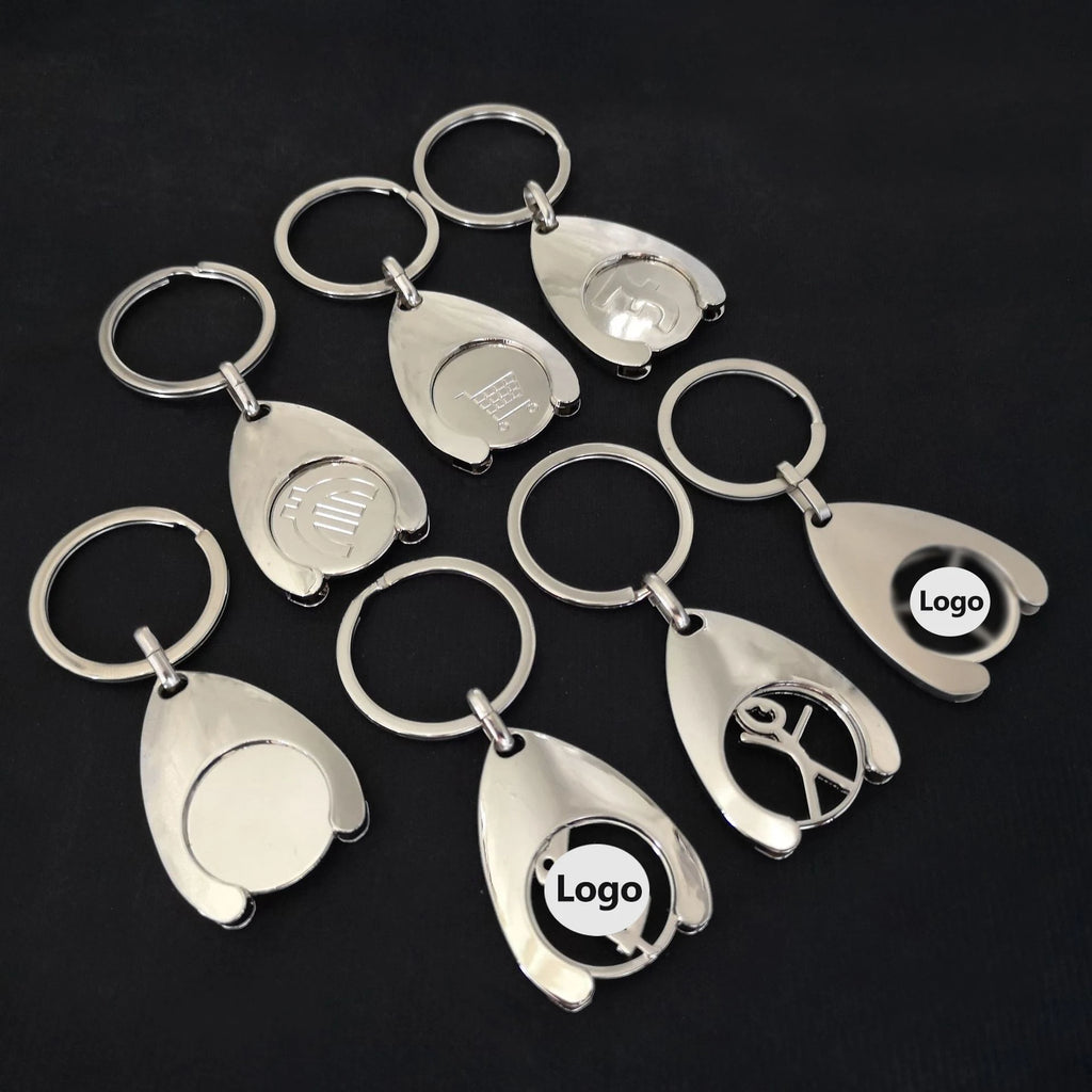 Personalized Keychain Custom Lettering Shopping Cart Pluggable Design High Quality Key Chain for Car Key Ring Holders Wholesale