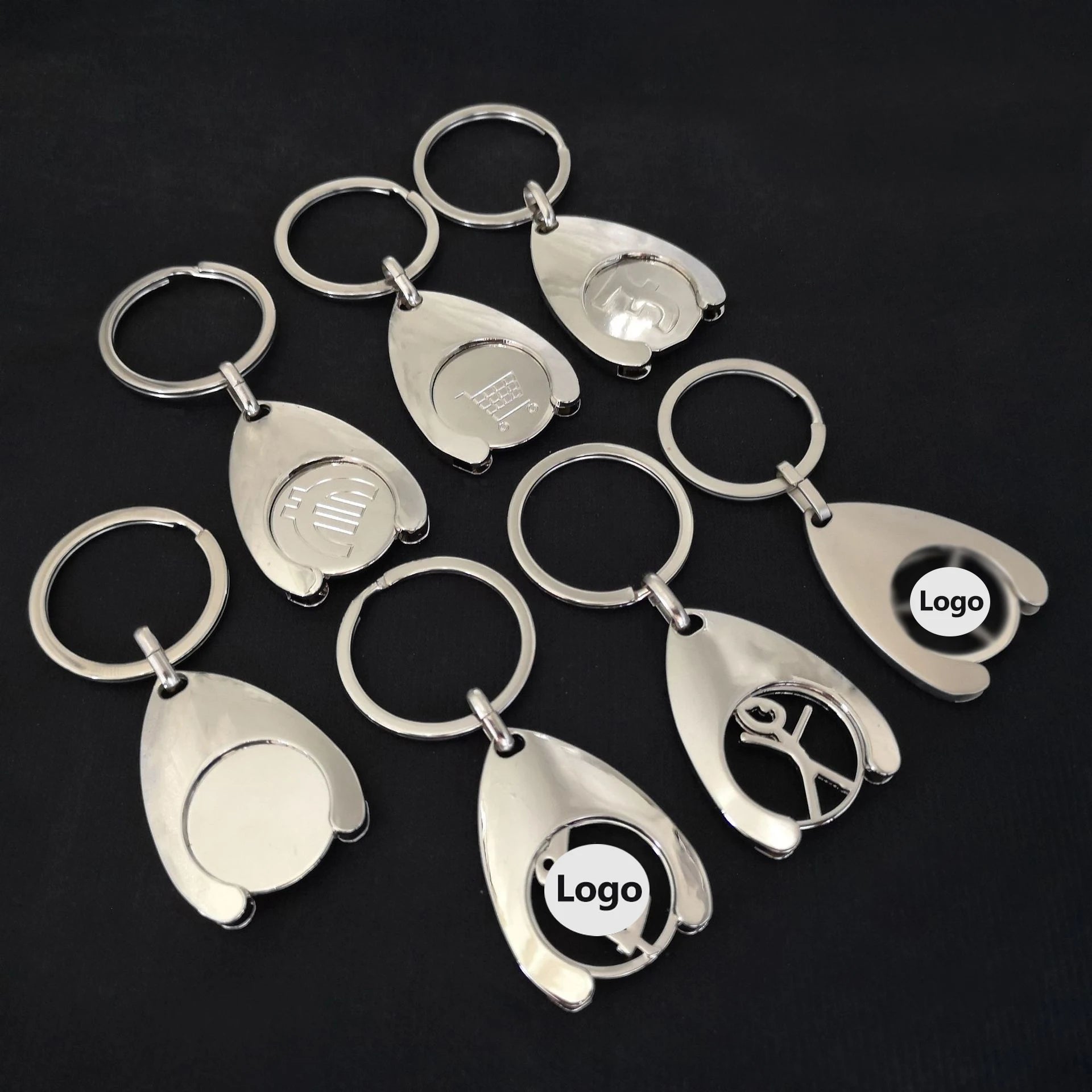 Personalized Keychain Custom Lettering Shopping Cart Pluggable Design High Quality Key Chain for Car Key Ring Holders Wholesale