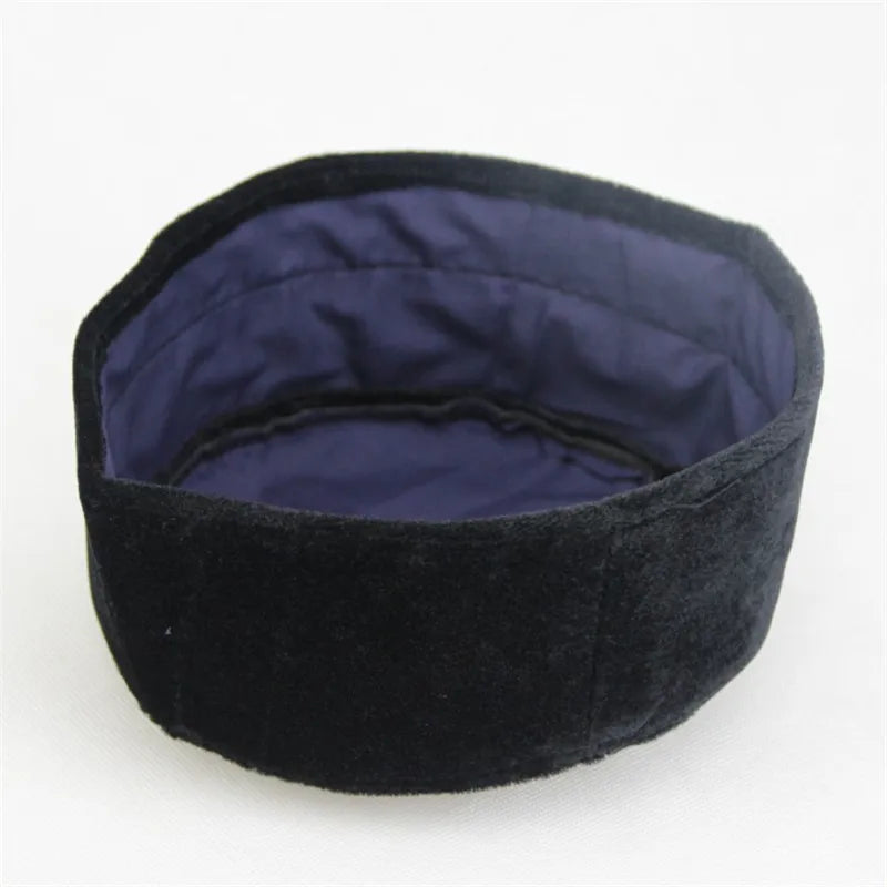 Muslim Men Hat Winter Warm Velvet Prayer Hats Islam Men's Headscarf Bonnet Islamic Hijab Caps Arabic Musulman Headwraps Cap