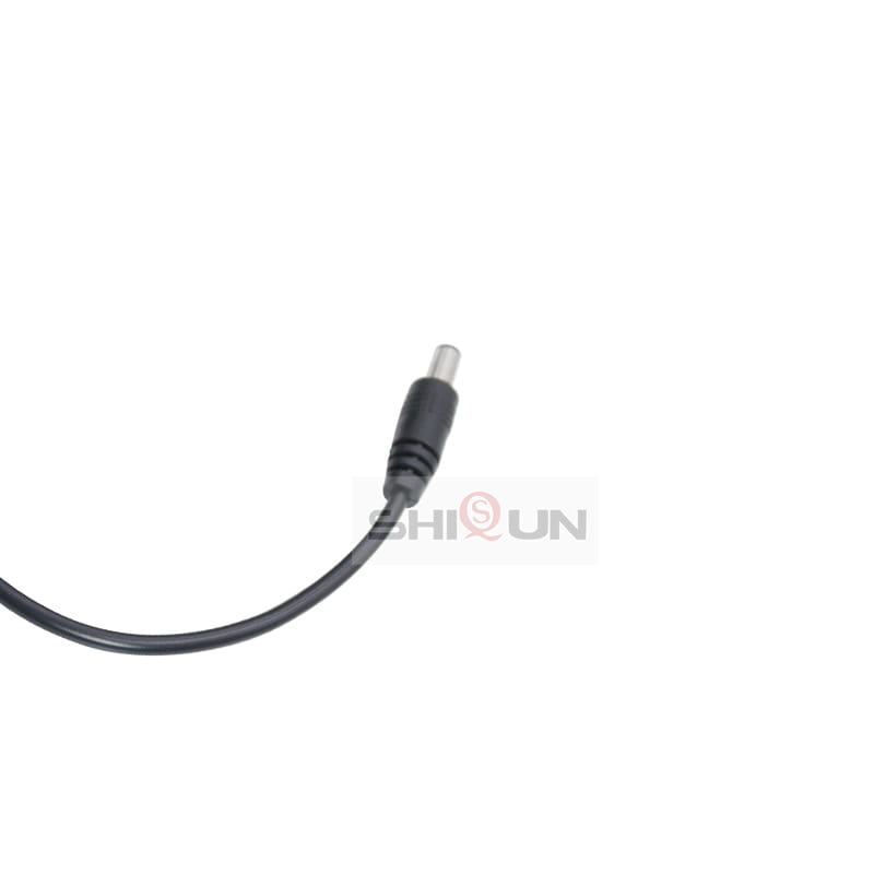 black power adapter cable with cylindrical connector for baofeng walkie talkie 12v car charger model