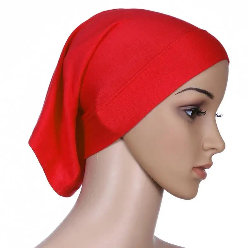 Muslim Women Head Scarf  Underscarf Stretch Hijab Cover Headwrap Underscarf Cap Shawl Islam Scarf Inner Headband Bonnet
