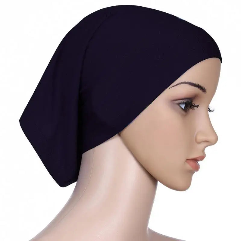 Muslim Women Head Scarf  Underscarf Stretch Hijab Cover Headwrap Underscarf Cap Shawl Islam Scarf Inner Headband Bonnet