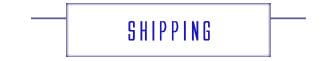 The image shows a rectangular shipping label with bold blue uppercase shipping text, associated with a brass owl belt buckle made of genuine leather for men jeans belt.