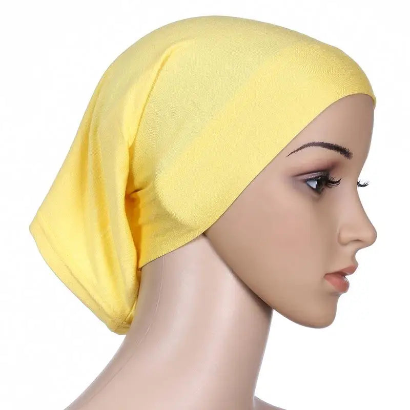 Muslim Women Head Scarf  Underscarf Stretch Hijab Cover Headwrap Underscarf Cap Shawl Islam Scarf Inner Headband Bonnet