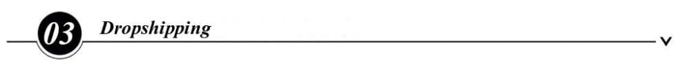 Minimalist black-and-white graphic displaying 03 dropshipping text alongside a wooden kitchen utensil set made of natural wood for cooking.