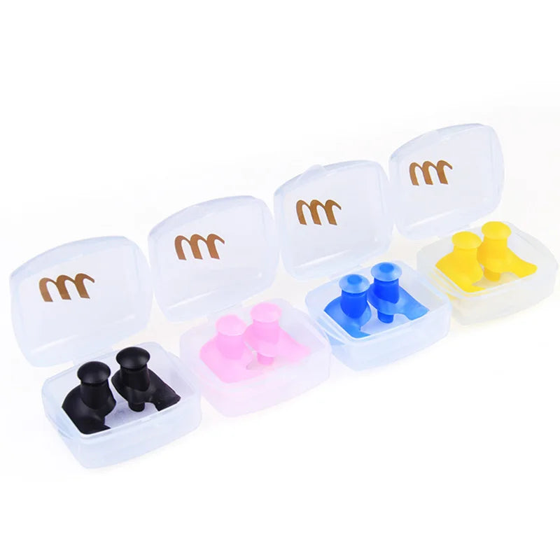1 Pair Soft Ear Plugs Environmental Silicone Waterproof Dust-Proof Earplugs Diving Water Sports Swimming Accessories